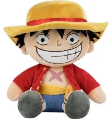Produktbild von One Piece – Monkey D. Ruffy (Luffy) Sitzend Plüsch 25 cm