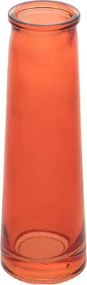 Vase Soliflore Samba Orangefarben von Vorne