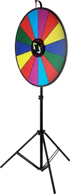 Zdjęcie produktu dla Koło fortuny - 61cm - Koło fortuny - Obrotowe koło - Obrotowy dysk - 14 pól - Gry i promocje