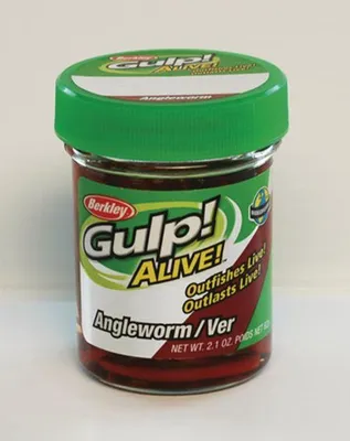 Produktbild von Berkley Soft Baits Gulp Alive Angle Worm (Laubwurm) Farbe: braun