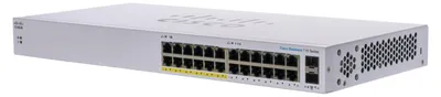 Obrázok produktu pre Cisco CBS110, Nespravované, L2, Gigabit Ethernet (10/100/1000), Podpora napájania cez Ethernet (PoE), Inštalácia do Racku, 1U