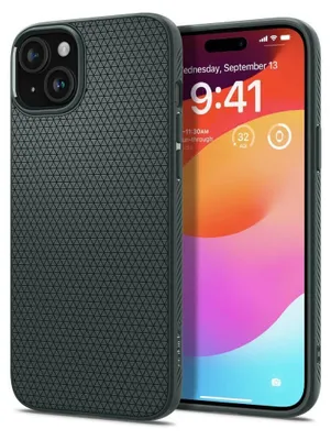 Produktbild von Spigen ACS06792, Cover, Apple, iPhone 15, 15,5 cm (6.1"), Grün