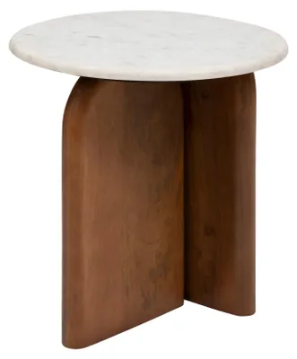 Produktbild von Cafétisch aus Marmor mit Holzgestell