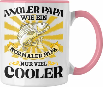 Produktbild von Trendation - Angler Papa Geschenk Vatertag Geschenkidee von Sohn für Angler-Vater (Rosa)