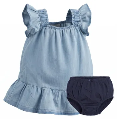 Produktbild von GAP Set aus Jeanskleid und Höschen für Babys (Mädchen) 602112, KI-generiertes Bild