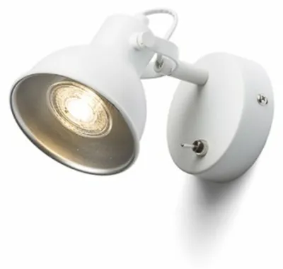 Image de ROSITA I applique murale blanc/gris argenté 230V LED GU10 9W