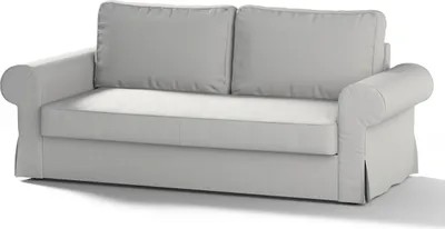 Produktbild von Dekoria Bezug für Backabro 3-Sitzer Sofa ausklappbar, hellgrau, Bezug für Backabro 3-Sitzer Sofa