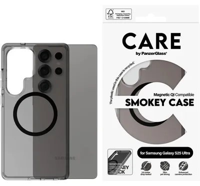 Image de PanzerGlass CARE by ® Flagship Case Urban Combat Smokey m. Schwarz Qi Compatible Samsung Galaxy S25 Ultra, Housse, Samsung, Samsung - Galaxy S25 Ultra, Schwarz