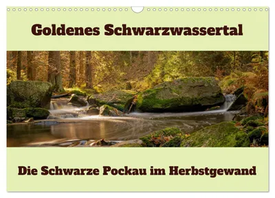 Produktbild von Die schwarze Pockau im Herbstgewand (Wandkalender 2027 DIN A3 quer), CALVENDO Monatskalender