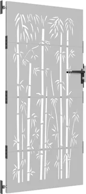 Produktbild von vidaXL Gartentor 85x200 cm Cortenstahl Bambus-Design