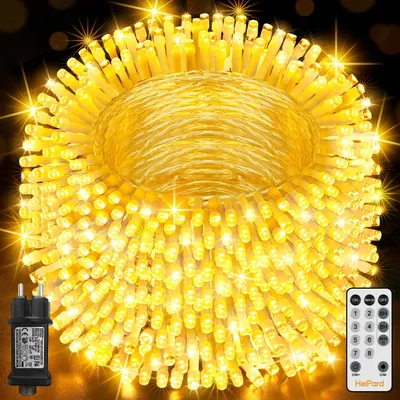 LED-Lichterkette 800 warmweiße LEDs, 80 m, IP44, 8 Modi, Fernbedienung