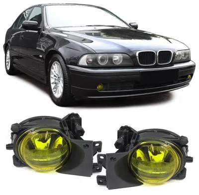 Produktbild von Klarglas Nebelscheinwerfer H8 Gelb Paar für BMW 5er E39 00-04 Facelift