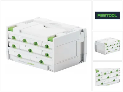 Produktbild von Organizer na narzędzia Festool SORTAINER SYS 3-SORT/9 Systainer ( 491985 ) 395 x 295 x 210 mm