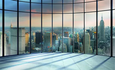 Produktbild von Fototapete Vlies 1510 VEXXL New York Fenster Skyline 3-tlg. 312 x 219 cm