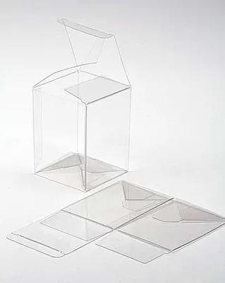 Produktbild von Klarsichtschachteln 15.9x14x19.4cm mit Automatikboden (25 Stück) [PLB106]