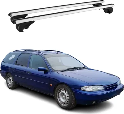 Image de Barres de toit Transversales pour Ford Mondeo Turnier 1993-2000 Alu Argent