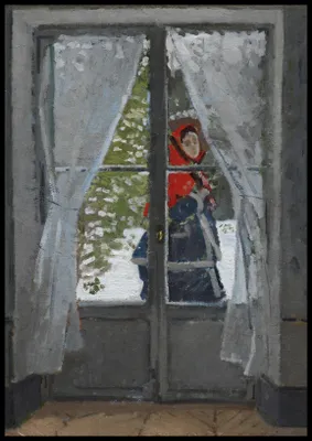 Zdjęcie produktu dla Plakat 70x100cm The Red Kerchief, Monet Vintage do Salonu