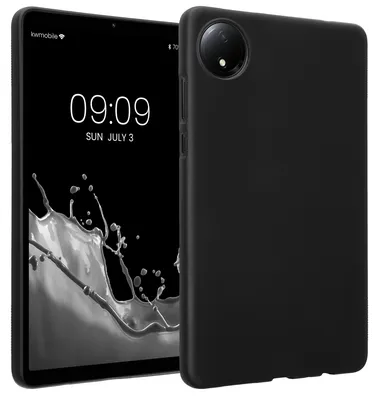 Produktbild von kwmobile Schutzhülle kompatibel mit Xiaomi Redmi Pad SE 8.7" - Hülle Silikon - Tablet Cover Case Schwarz matt