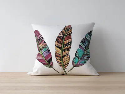 Produktbild von Evila Originals, Azury- KRL1146, Bunt, Kissenbezüge, 50% Polyester / 50% Baumwolle