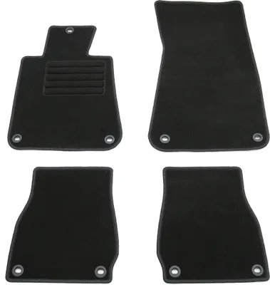 Produktbild von Fußmatten-Set für 3er BMW E30 Cabrio, 01/1986-04/1993, 4-teilig, Schwarz