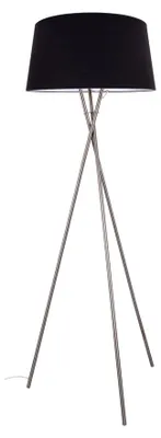 Produktbild von Stehleuchte, 3 Beine, Textilschirm, schwarz, E27, H 154cm