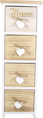 Produktbild von Schmale Kommode Home Holz 4 Schubladen