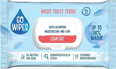 Obrázok produktu pre Vlhk toaletn papier GOWIPES Comfort 44 kusov