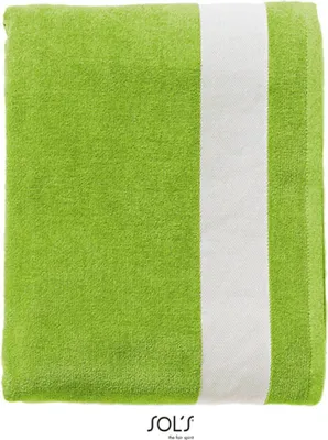 Produktbild von SOLs 89006 | Beach Towel Lagoon | 100 x 160 cm - Farbe: Lime/White - Größe: 100 x 160 cm