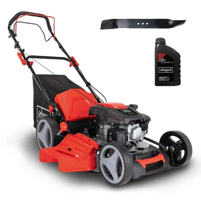Produktbild von Scheppach Benzinrasenmäher MS173-51 - 51cm Schnittbreite | Radantrieb | Mulchen | 65L Korb | Schnitthöhenverstellung | inkl. Motoröl & Ersatzmesser