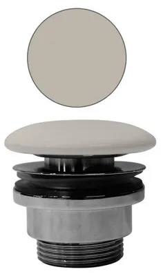 Productafbeelding van GSI wastafelafvoer 5/4", niet afsluitbaar, keramische stop, 5-65 mm, creta mat PVC08