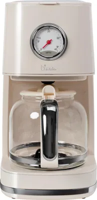 Immagine prodotto di BiKitchen nostalgia 150 Macchina da caffè bianco crema, con caraffa in vetro, 400104