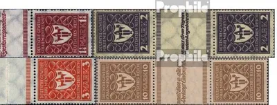 Produktbild von Briefmarken Deutsches Reich 1922 Mi 199ZS-204ZS Zwischenstegpaare (kompl.Ausg.) postfrisch Gewerbeschau