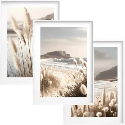Obrázok produktu pre Obrázky na stenu Nástenný plagát 50x70 Triptych Boho do obývacej izby a spálne