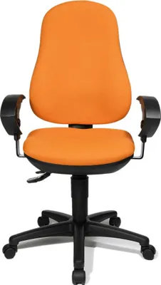 Produktbild von Topstar Bürostuhl Point 70, 8170UG04 Stoff orange, Gestell schwarz