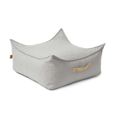Produktbild von Pouf für Kinder für den Außenbereich, Outzy Sakobag Quadrat Hellgrau