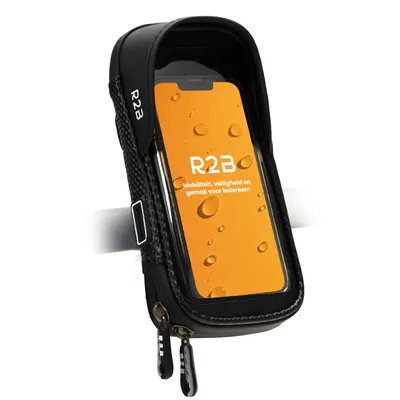 Produktbild von R2B Handyhalterung Fahrrad Wasserdicht - Universal fahrrad Handyhalterung, extra robuste Ausführung, Handyhalter fahrrad für Mountainbikes, Motorräde