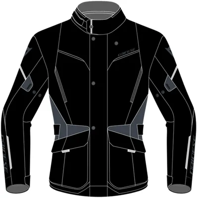 Produktbild von Dainese Tempest 3 D-Dry Motorrad Textiljacke Farbe: Schwarz/Grau, Grösse: 44