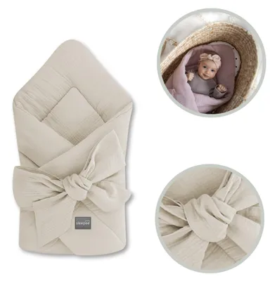 Produktbild von Musselin-Babytüte Beige Sleepee