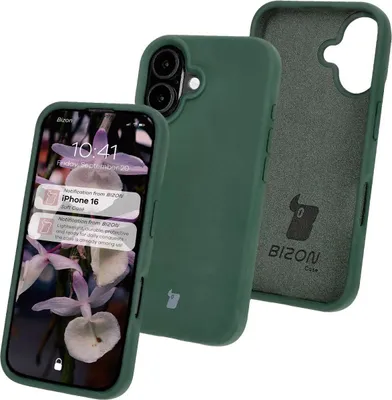 Produktbild von Bizon Soft Case für iPhone 16, Dunkelgrün