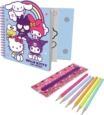 Produktbild von Hello Kitty Aktivitätsnotizbuch mit abnehmbarer Hülle