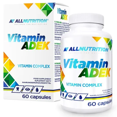Produktbild von ALLNUTRITION Vitamin ADEK 60 capsules / Multivitamine / Ein Komplex aus 4 fettlslichen Vitaminen in Kapselform