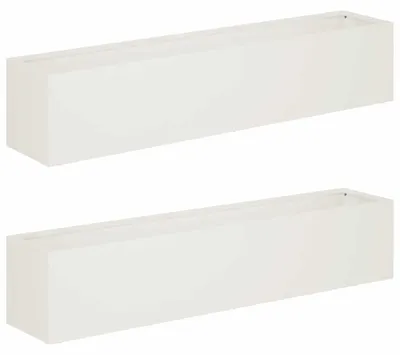 Produktbild von vidaXL Garten-Pflanzgefäß 2 stk. Weiß 100 x 20 x 20 cm