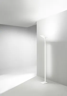 Obrázek produktu pro Bílá kovová stojací lampa QUADRA LED v.180 cm Perenz