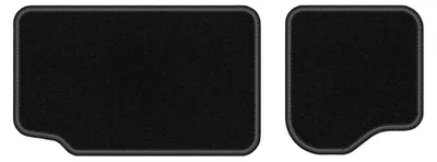Produktbild von Velours-Fußmatten Hinten für Seat Tarraco 2018- (7-Sitzer) – 2-tlg, Schwarz, passgenau – Wielganizator LUX – Ausführung W0983