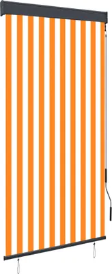 Produktbild von Maison Exclusive - Außenrollo 100 x 250 cm Weiß und Orange