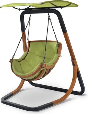 Produktbild von Schaukelsessel Hängesessel Gartensessel Bezug grün - (3704)