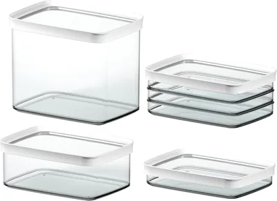 Produktbild von EMSA OPTIMA Trockenvorratsdose, Box, Rechteckig, 2 l, Transparent, Styrol-Methylmethacrylat (MS), Thermoplastisches Elastomer (TPE), China
