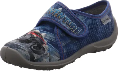 Produktbild von Fischer Markenschuh Jungen Hausschuh Adventure blau