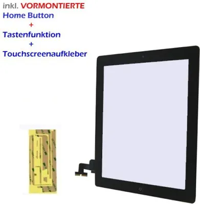 Produktbild von Touchscreen & Displayglas für Apple iPad 2 schwarz