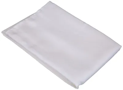 Rechteckige Tischdecke 140 x 200 cm Polyester uni weiß